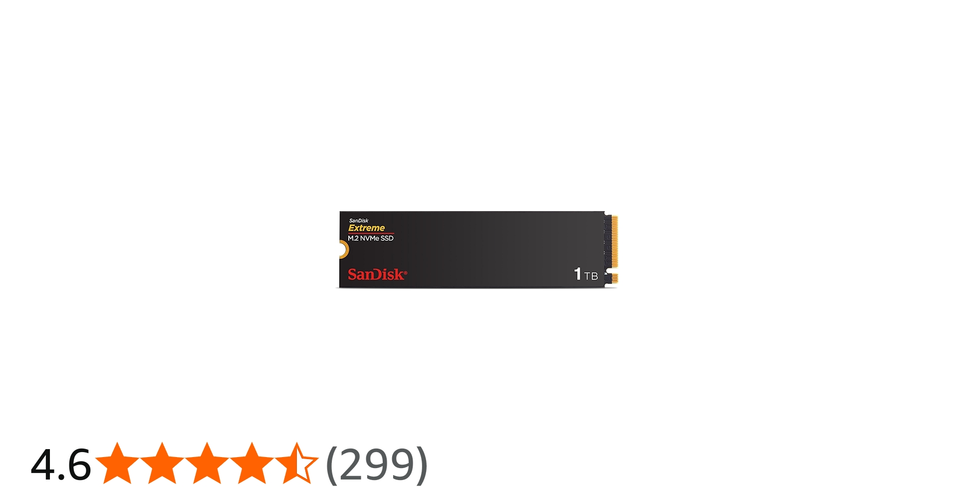 SanDisk 1TB Extreme M.2 NVMe SSD - PCIe Gen 4.0, Up to 5,150 MB/s