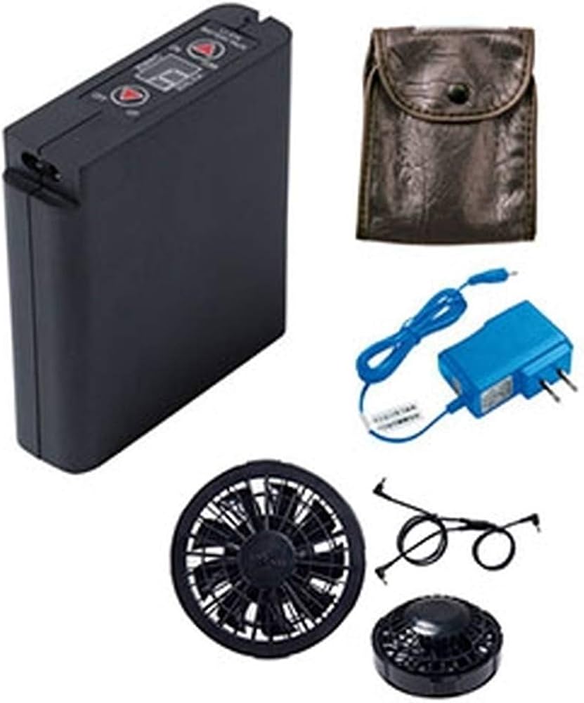 Amazon.co.jp: アイトス AITOZ （空調服用）スターターキット(ファン