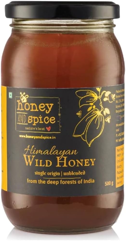 Honey and Spice Wild Honey (500g) | Single Origin Himalayan honey