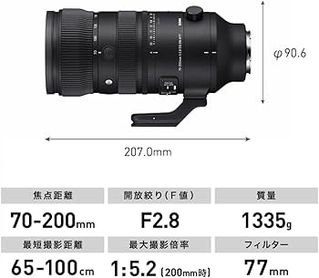 Amazon.co.jp: シグマ(Sigma) レンズ 70-200mm F2.8 DG DN Sony ソニー