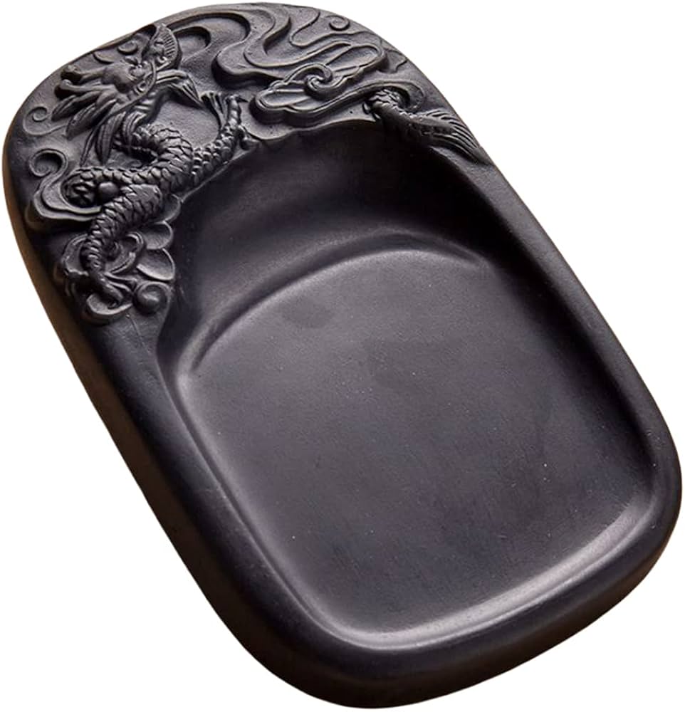 Amazon | 硯 すずり 硯石 澄泥硯 中国四大名硯の一つ 墨池 天然原石