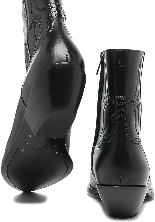 Amazon | [セリーヌ] ブーツ レオン ジップドブーツ メタルトゥ