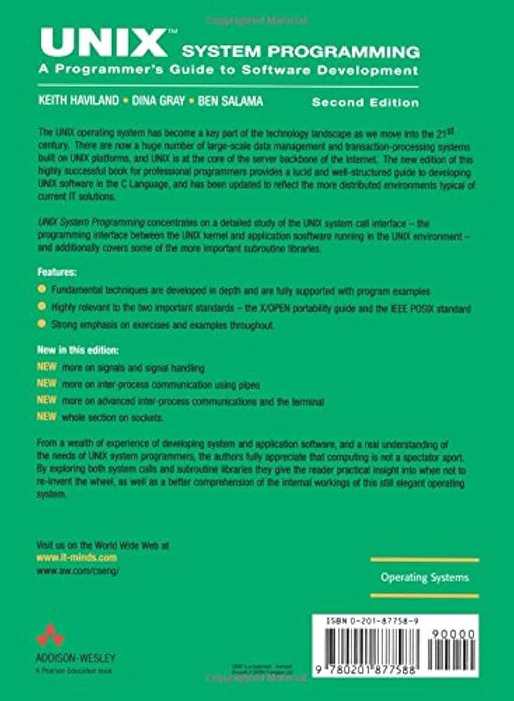 Unix System Programming (2nd Edition): Haviland, Keith, Haviland