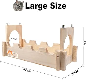 Amazon | IYOIYA チンチラ ステージ 木製 ケージ 吊り下げ 固定 空中