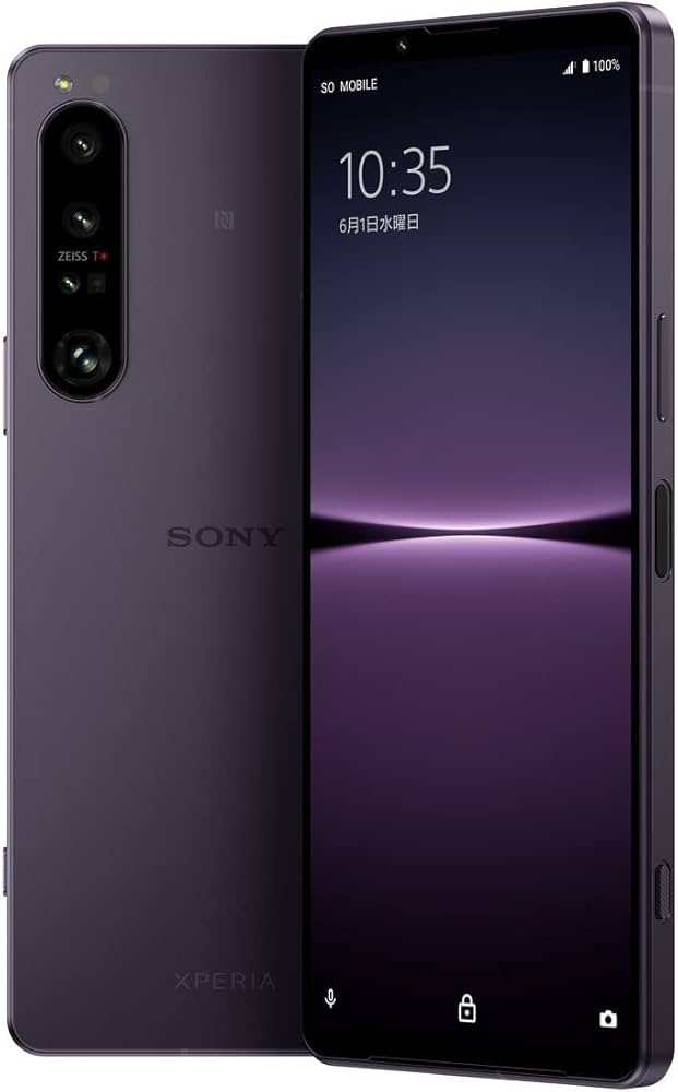 Amazon.co.jp: Sony Xperia 1IV Purple SIM Free Smartphone XQ-CT44 V