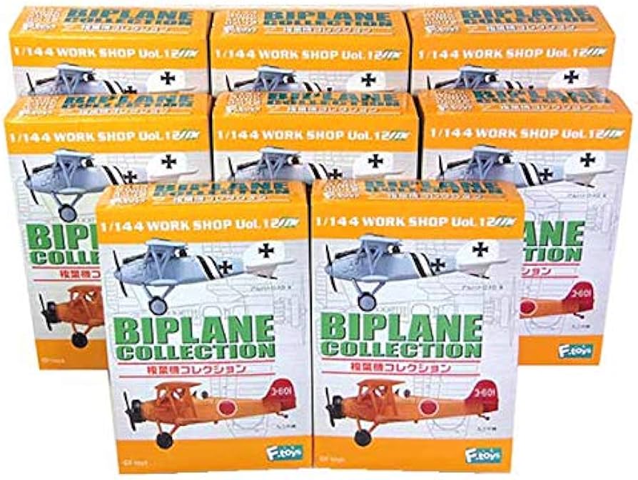Amazon | 【8SET】 エフトイズ 1/144 複葉機コレクション 全8種セット