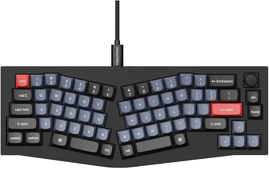 美品 パームレスト付き】Keychron Q8 Knob Version 赤軸 keychron Q8