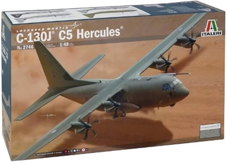 Amazon.com: Italeri Models Hercules C-130J C5 Aircraft Kit : Arts