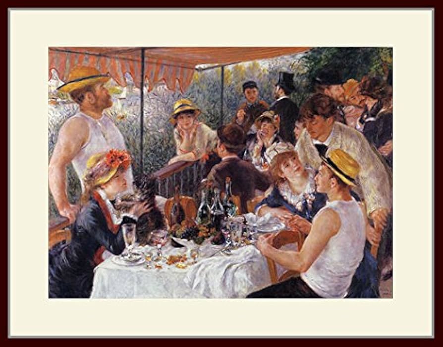 Amazon.co.jp: ルノワール・「舟遊びをする人たちの昼食」 プリ