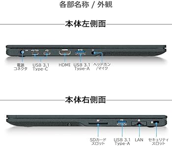 Amazon.co.jp: 【整備済み品】富士通 超軽量 薄型ノートパソコン