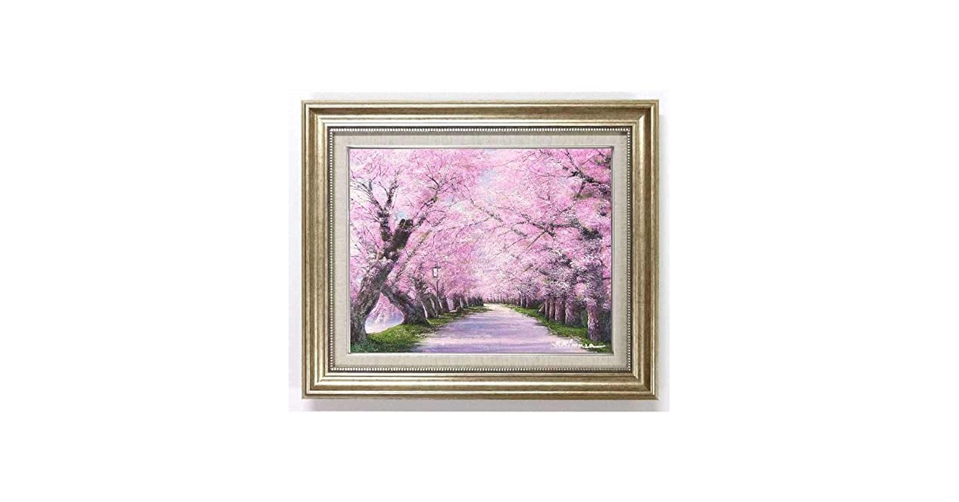 真作】アンナ・オルシェウスカ 油彩 1988年 ポーランド 風景画 自然 真