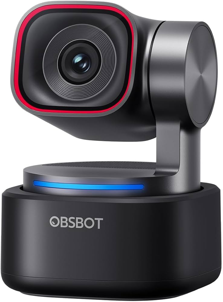 OBSBOT Tiny 3 AI-Powered Spatial Audio 4K Webcam, AI Tracking PTZ