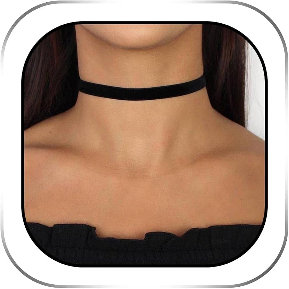 Amazon.com: Zoestar Choker Necklace Black Velvet Collar Necklaces