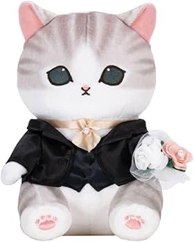 Amazon.co.jp: mofusand にゃんこのウエディング ペアぬいぐるみ 花嫁