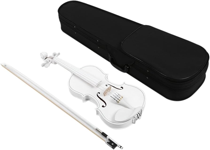 Amazon.co.jp: バイオリン4/4学生、初心者、専門家、公演のための白い