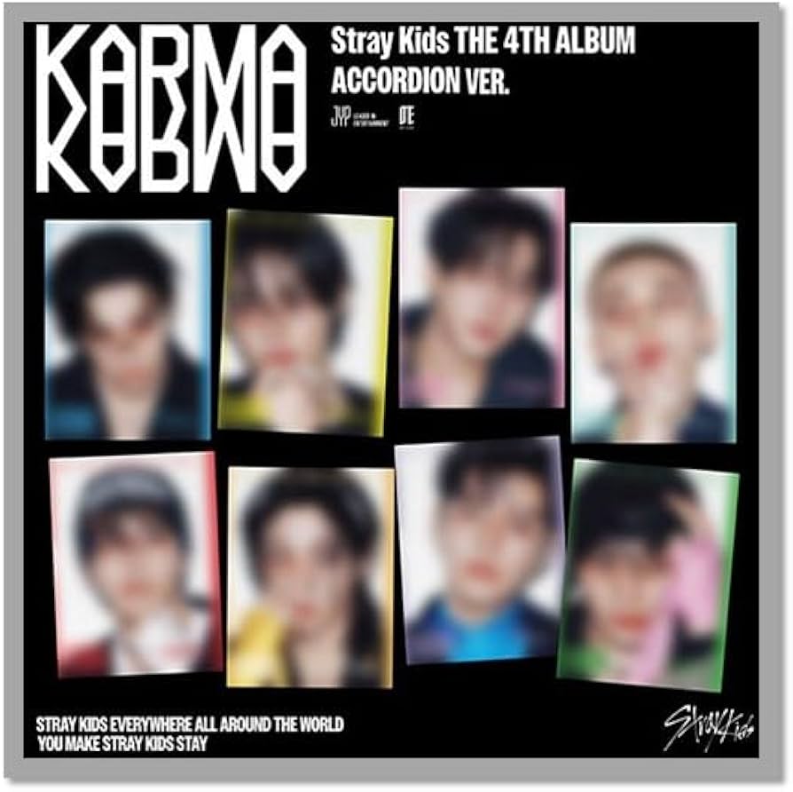 Amazon.com: Stray Kids KARMA [ACCORDION 8 Ver Set] 4th Full Album