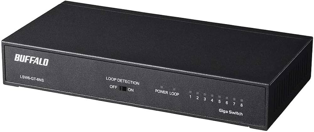 バッファロー8ポートスイッチングハブ LSW6-GT-8NS/WH あかざ Amazon