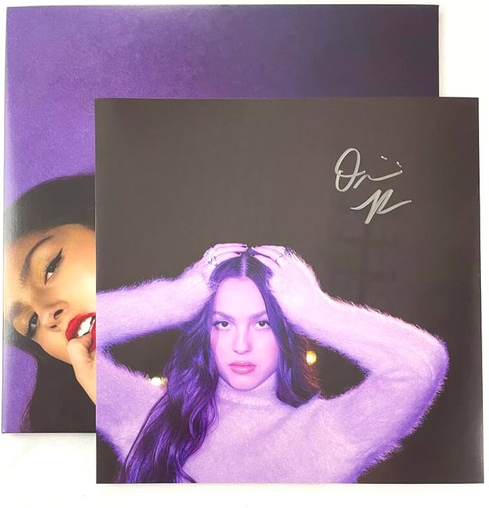 Olivia Rodrigo Signed Autograph 11x11 GUTS Album Photo Insert