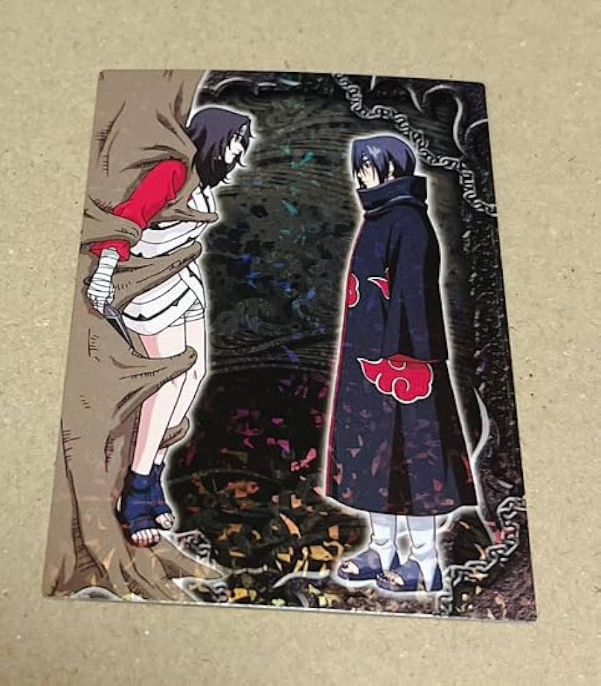 Amazon.co.jp: NARUTO 忍術大全 うちはイタチ キラカード ラメ入り No