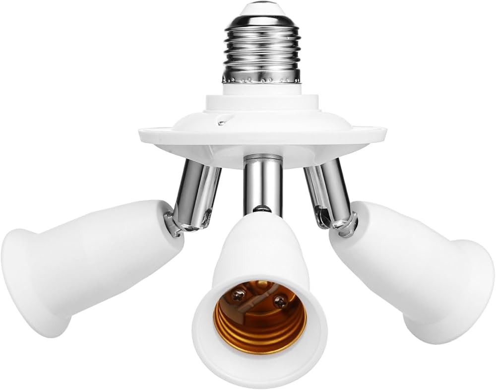 Amazon.co.jp: LIOOBO LED電球 3分岐ソケット e26/e27 電球 三股