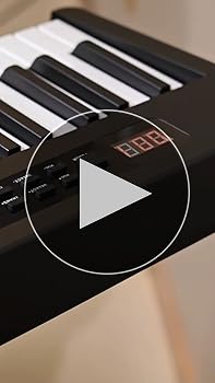 Amazon | KIMFBAY 電子ピアノ 88鍵盤スタンド付き 軽量 ポータブル