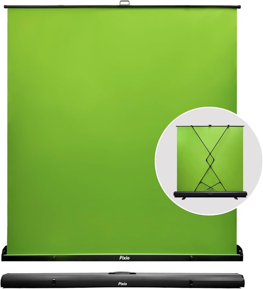 Amazon | Pixio PXGS1XLW グリーンスクリーン XL ワイド 折りたたみ式
