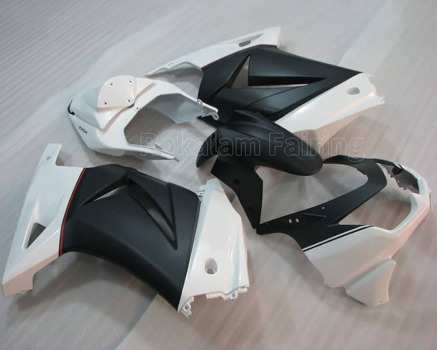 Amazon | EX250 ZX-250用ホワイトブラックインジェクションフェア