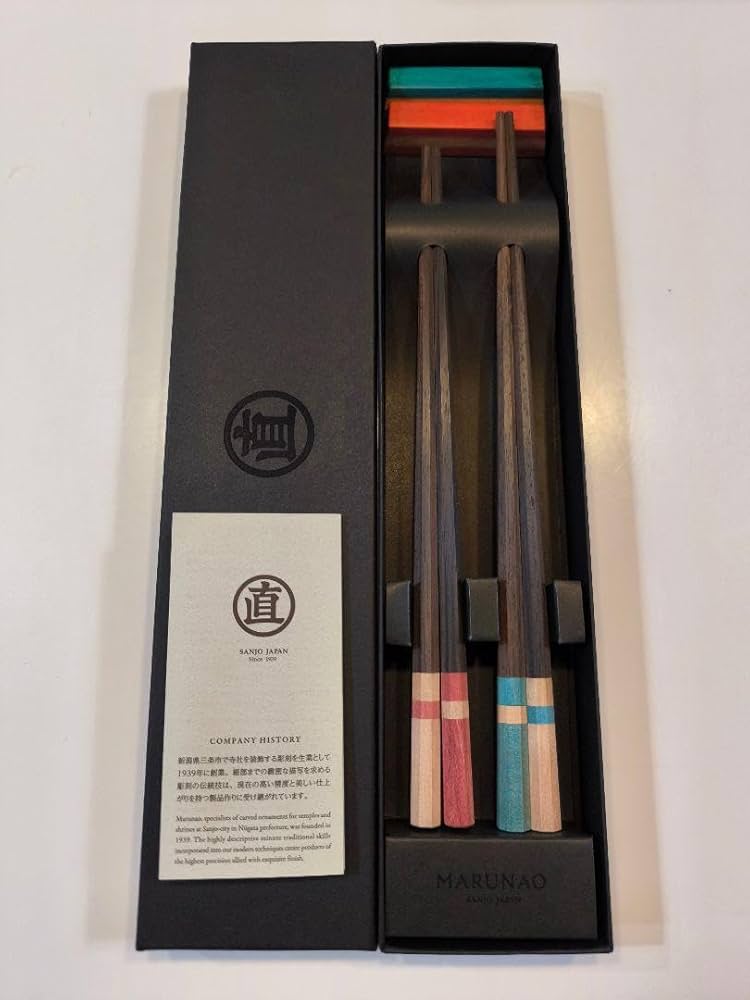 Amazon.co.jp: MARUNAO マルナオ 八角箸 夫婦箸 箸置き セット