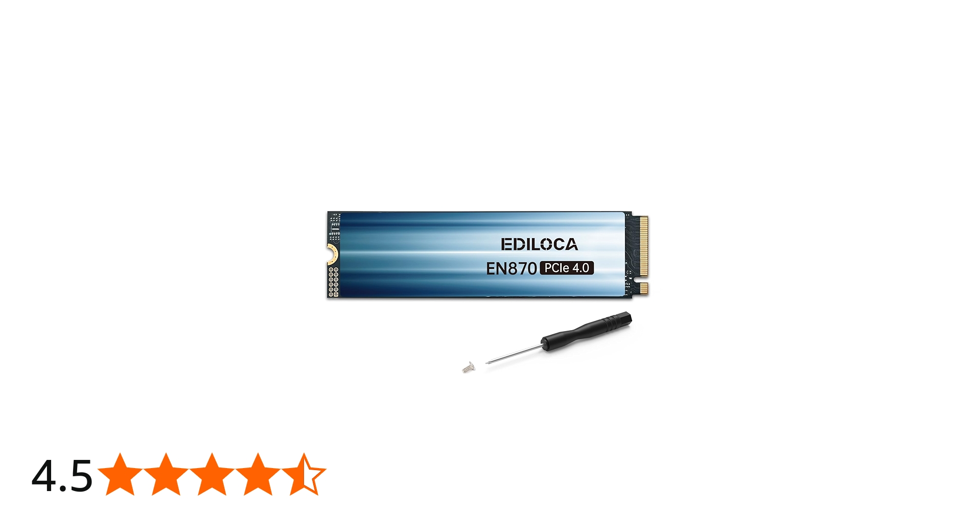 Ediloca EN870 SSD 2TB PCIe Gen4, NVMe M.2 2280, Up to 7400MB/s