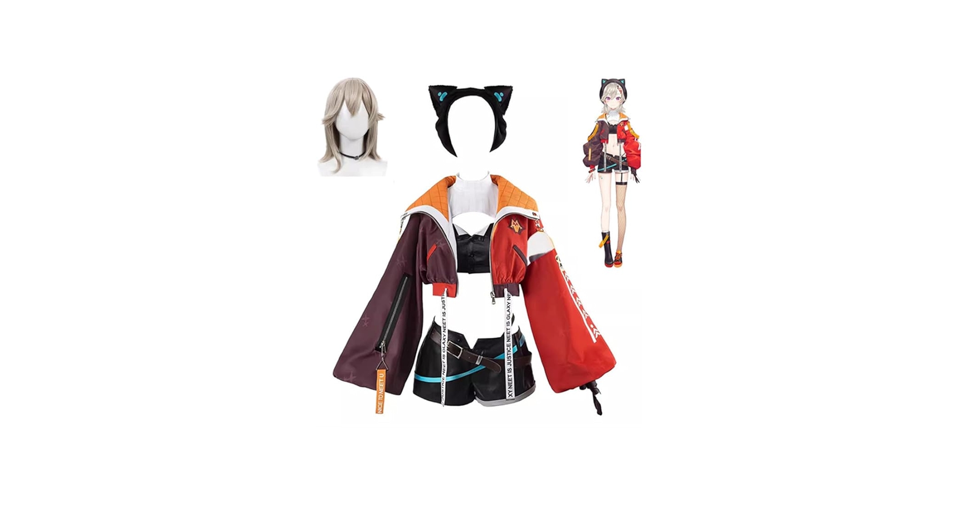 Amazon.co.jp: [Wehajao] vtuber小森めと コスプレ衣装+靴下+髪飾り|+