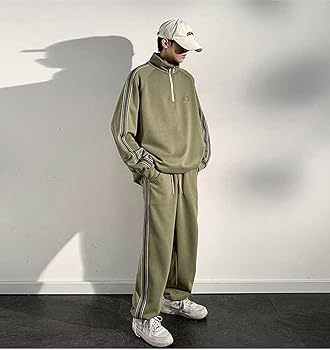 Amazon | [D.IIZOO] ビッグシルエット ジャージ上下セット メンズ