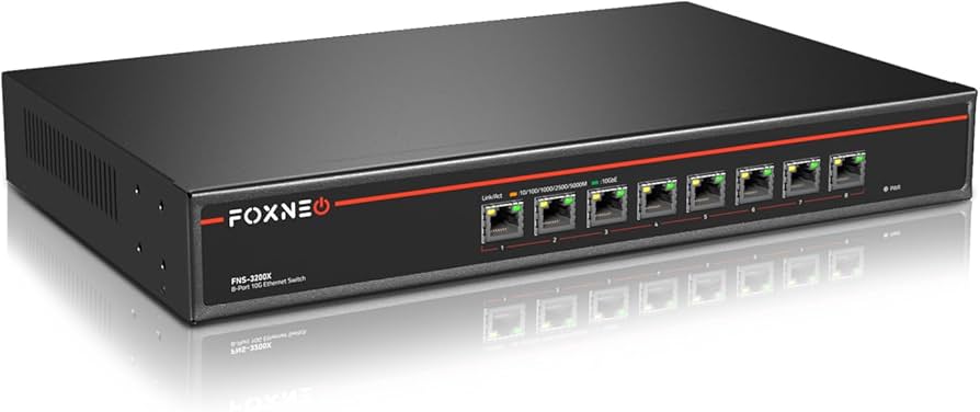 Amazon.co.jp: FOXNEO 10gbps スイッチングハブ 8ポート(全て10G RJ45