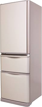 Amazon.co.jp: 三菱 370L 3ドア冷蔵庫（シャンパンピンク）【左開き