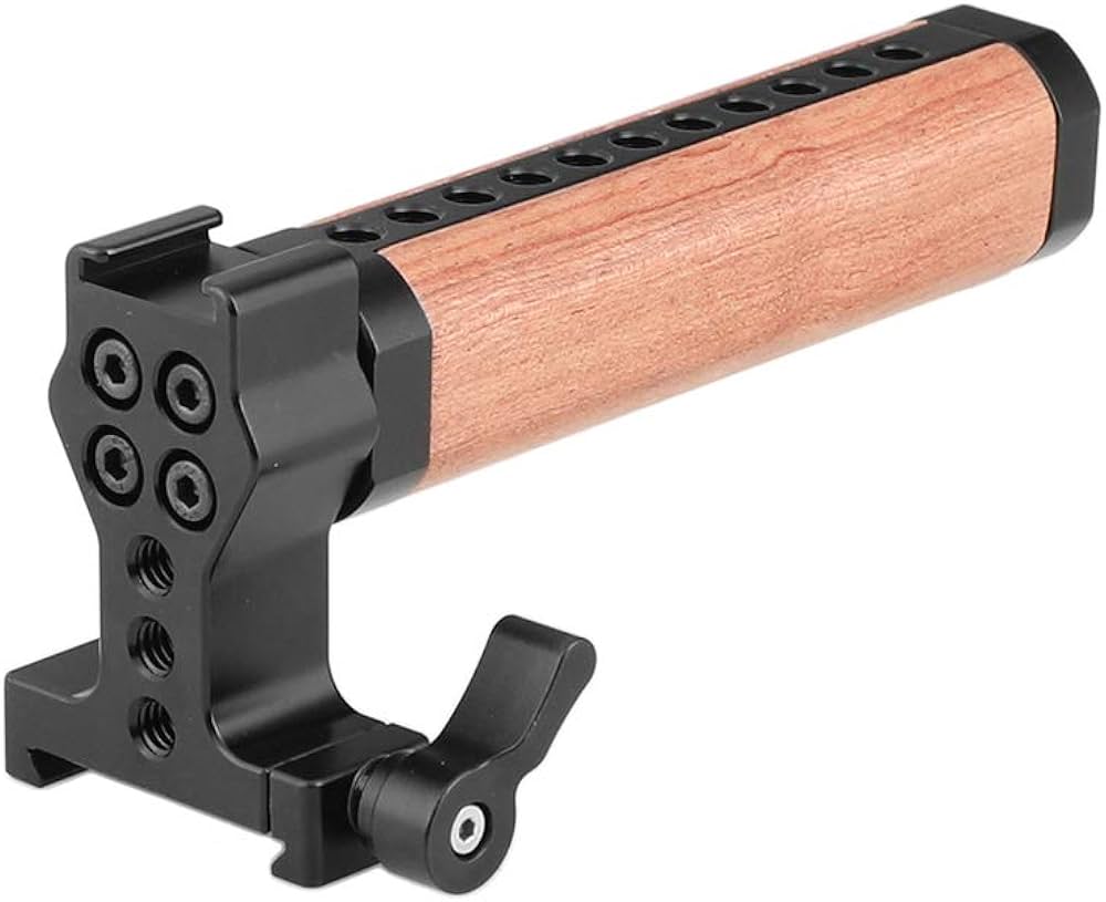 Amazon | CAMVATE木製ハンドルグリップ（DSLRカメラケージキット用ARCA