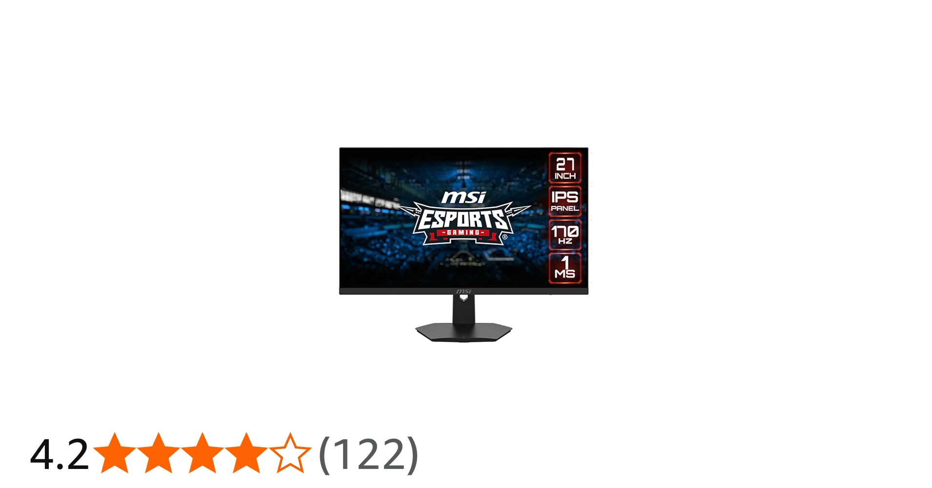 Amazon.co.jp: MSI G274 27インチ ゲーミングモニター 1920x1080(FHD