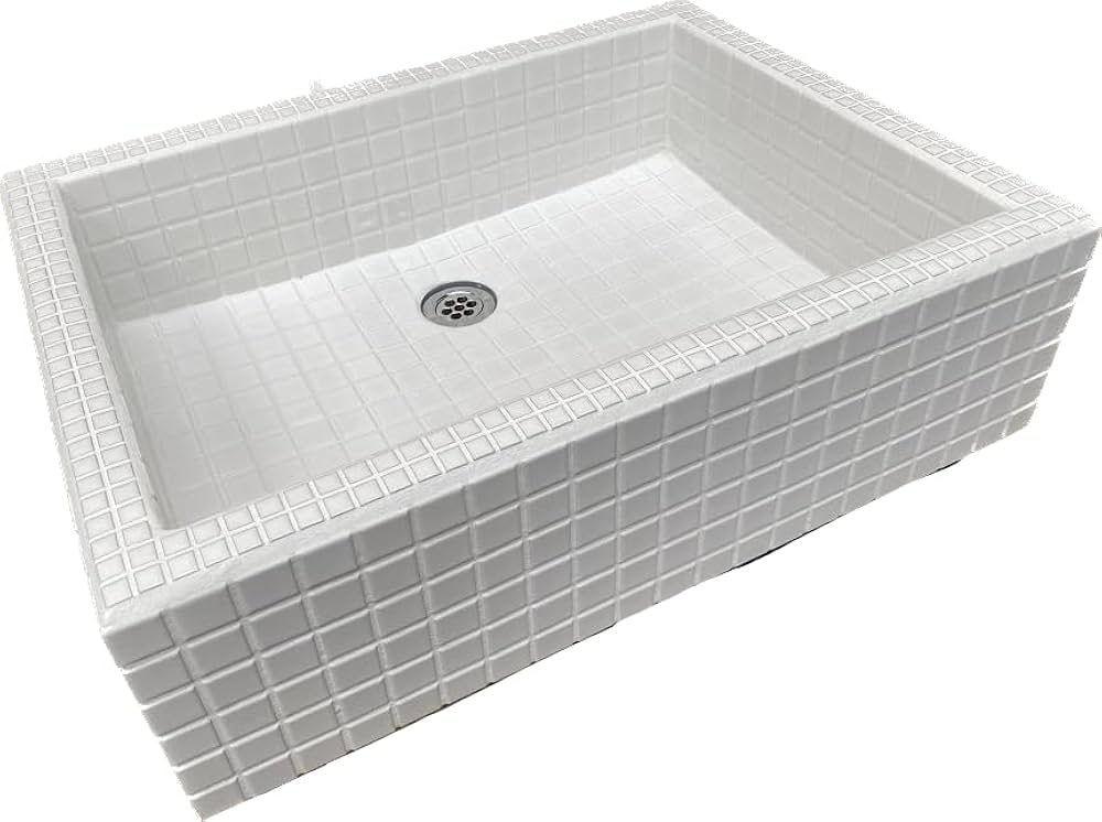 作善堂タイルシンク流し台 ガーデンパン ガーデンシンク ライトSS