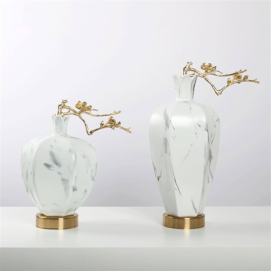 Amazon.co.jp: 花器 セラミック花瓶の新しい中国風の梅の花の磁器の花