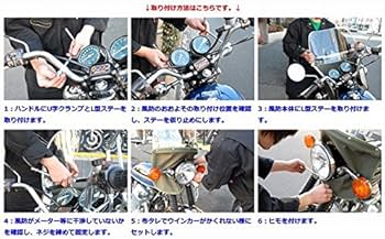 Amazon | Z-FATHER 旭風防 ミニ用 短風防 クリア(緑布タレ