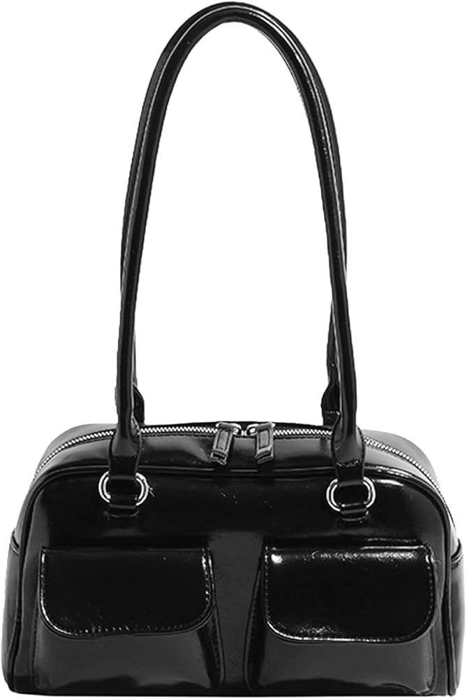 Amazon | [Lapimou] 横長バッグ ボストンバッグ ハンドバッグ 肩掛け