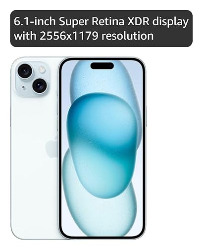 Amazon.com: Apple iPhone 15, 128GB, Blue - Unlocked (Renewed