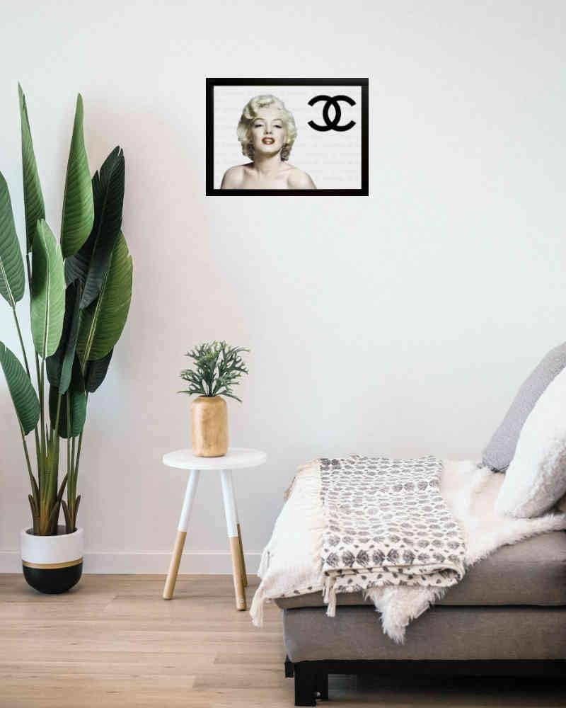 Amazon.co.jp: 「シャネル」 マリリンモンロー A4 アートポスター 光沢