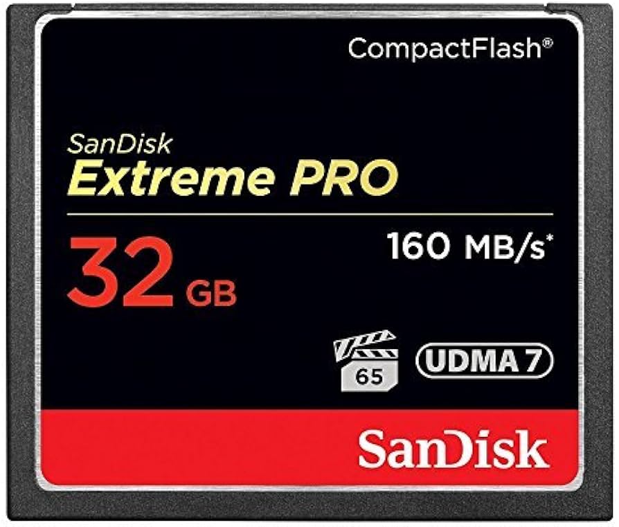 SanDisk Extreme Pro 32GB CompactFlash CF Memory Card for Canon EOS