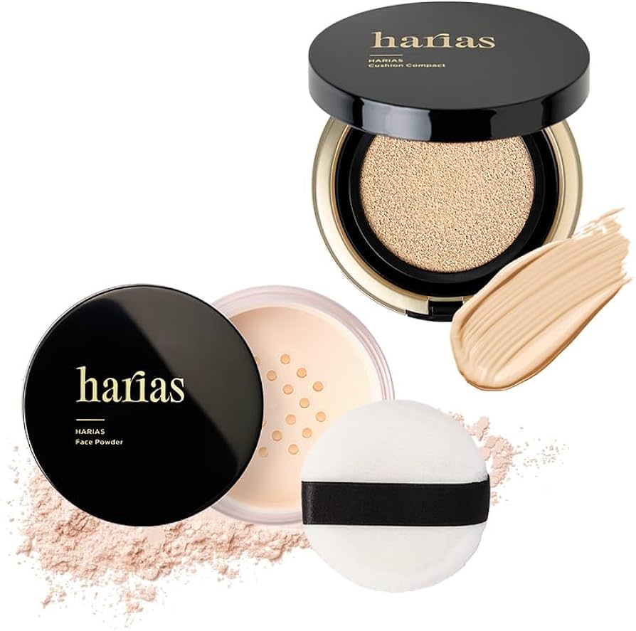 4点セット✨ハリアス クッションファンデ フェイスパウダー キープ