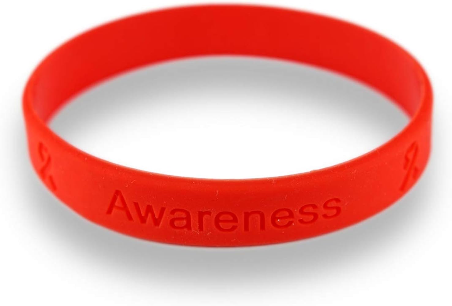 Amazon | [AWARENESS RIBBON] シリコンブレスレット レッドリボン HIV