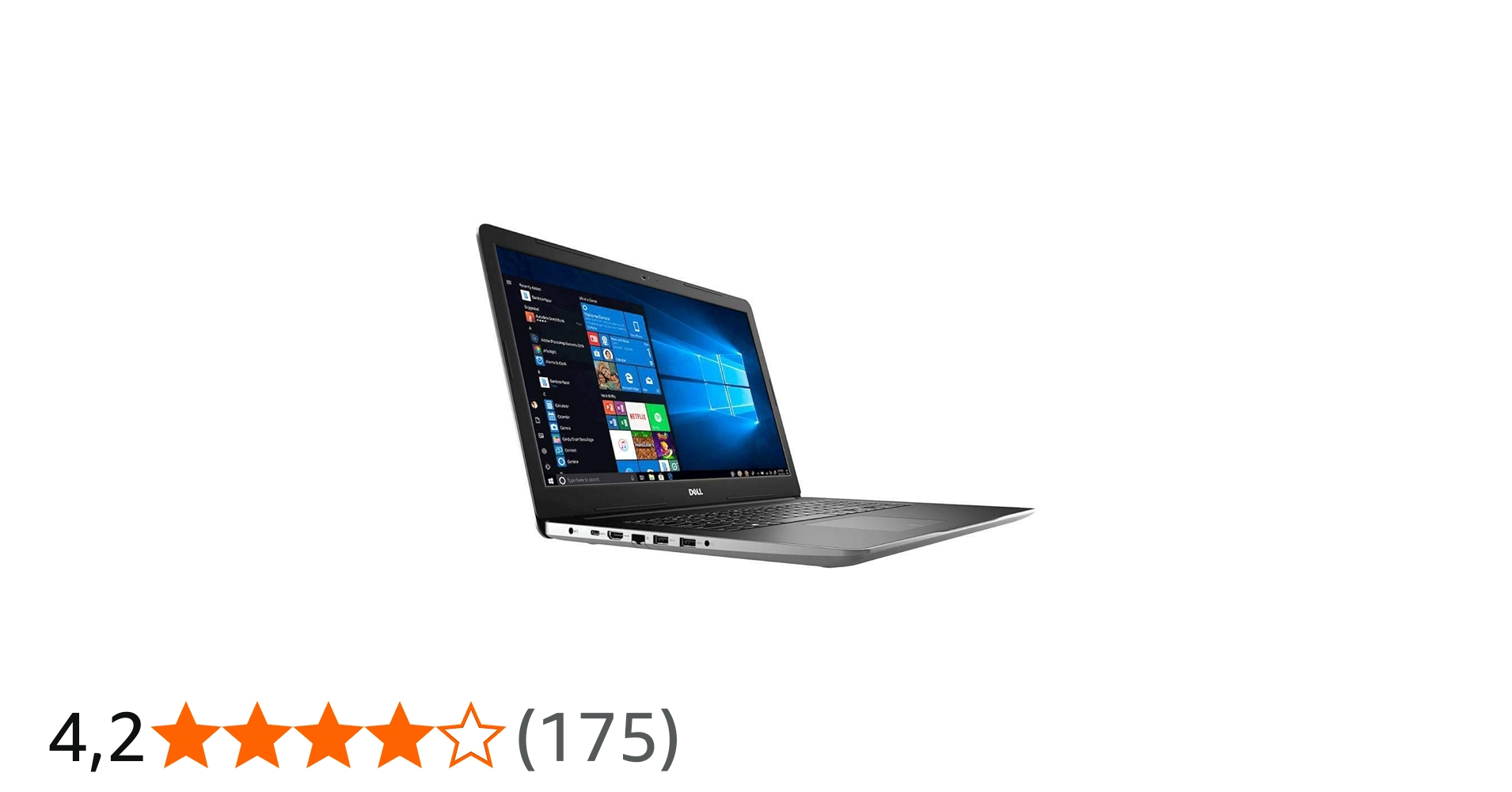 Dell Inspiron 17 17,3 polegadas i3793-7275SLV-PUS 10ª geração