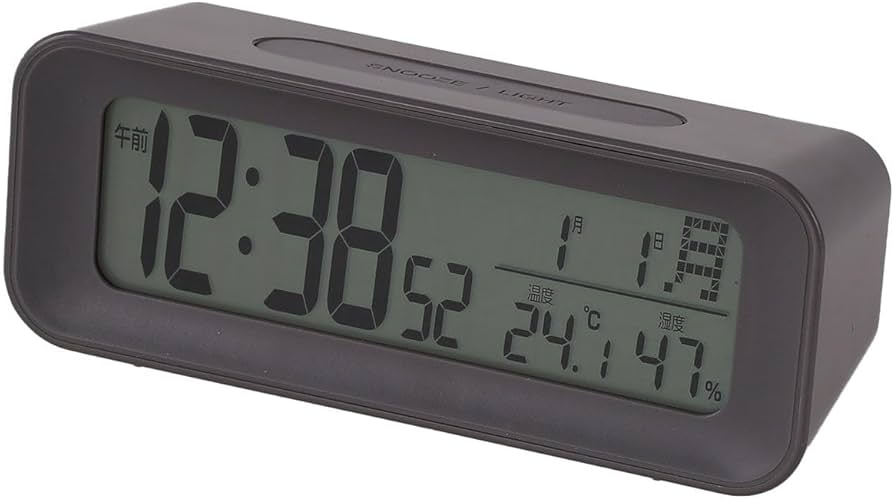 Amazon.co.jp: ニトリ(NITORI) デコホーム商品 電波デジタル時計 GY