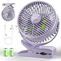 Amazon | 【10000mAh電池内蔵】FreeFly 充電式クリップ扇風機 卓上