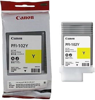 Amazon.com: Canon PFI-102Y 0898B001AA ImagePrograf iPF500 510 600