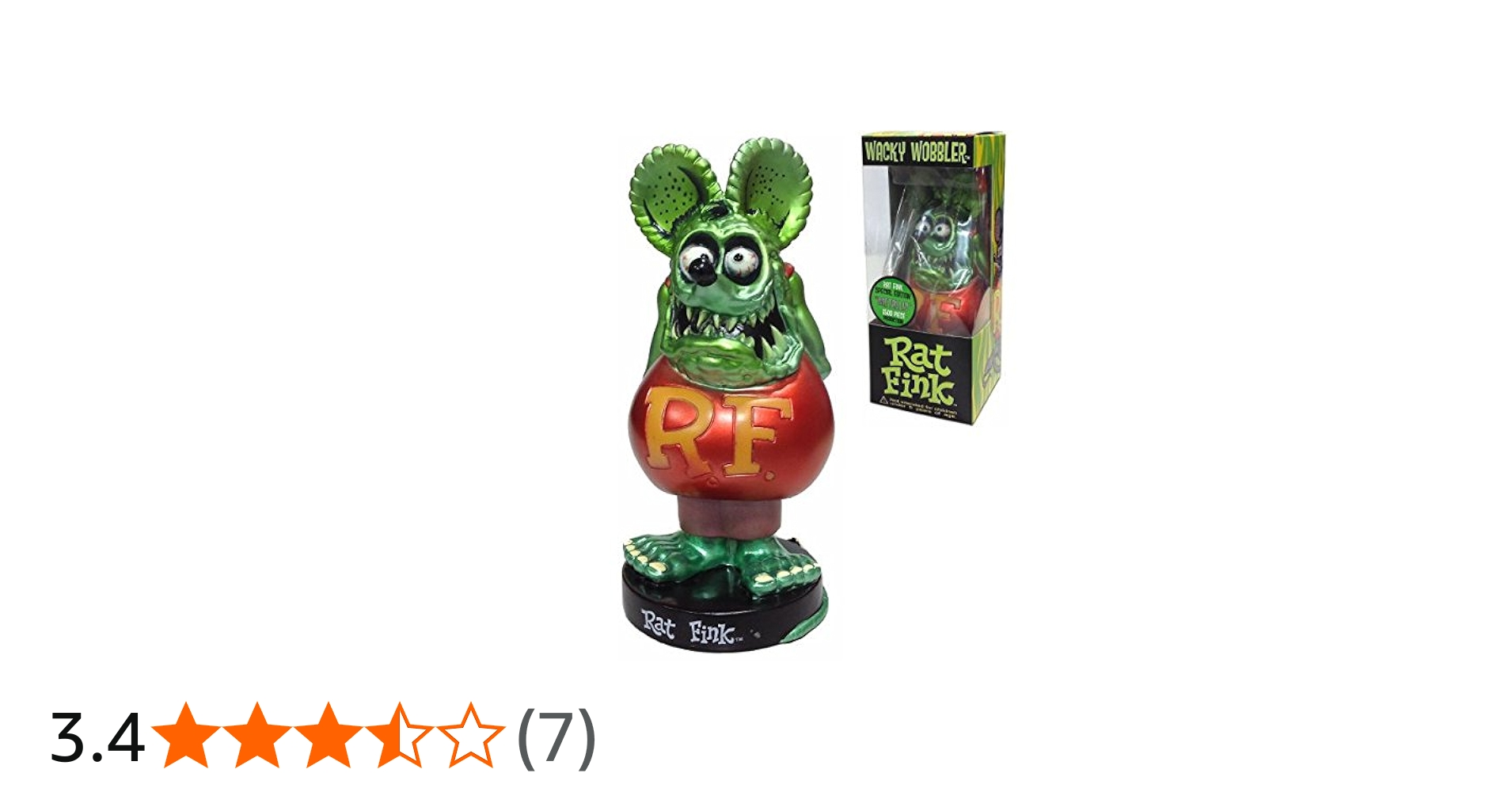 Amazon | FUNKO Wacky Wobbler RAT FINK （メタリックグリーン