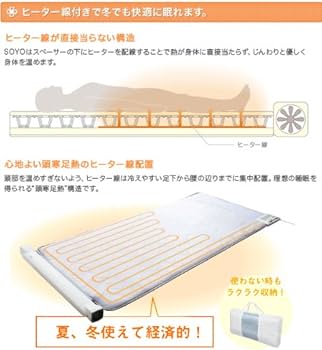Amazon.co.jp : ATEX エアコンマット そよ (送風+ヒーター) AX-HM1100